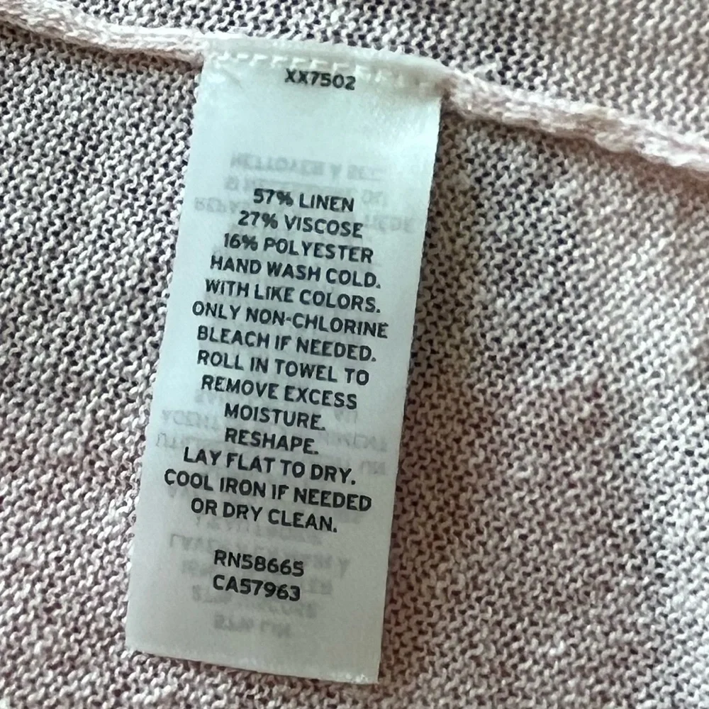 Halogen Linen Blend Open Long Cardigan Women’s Size Large - Picture 8 of 12